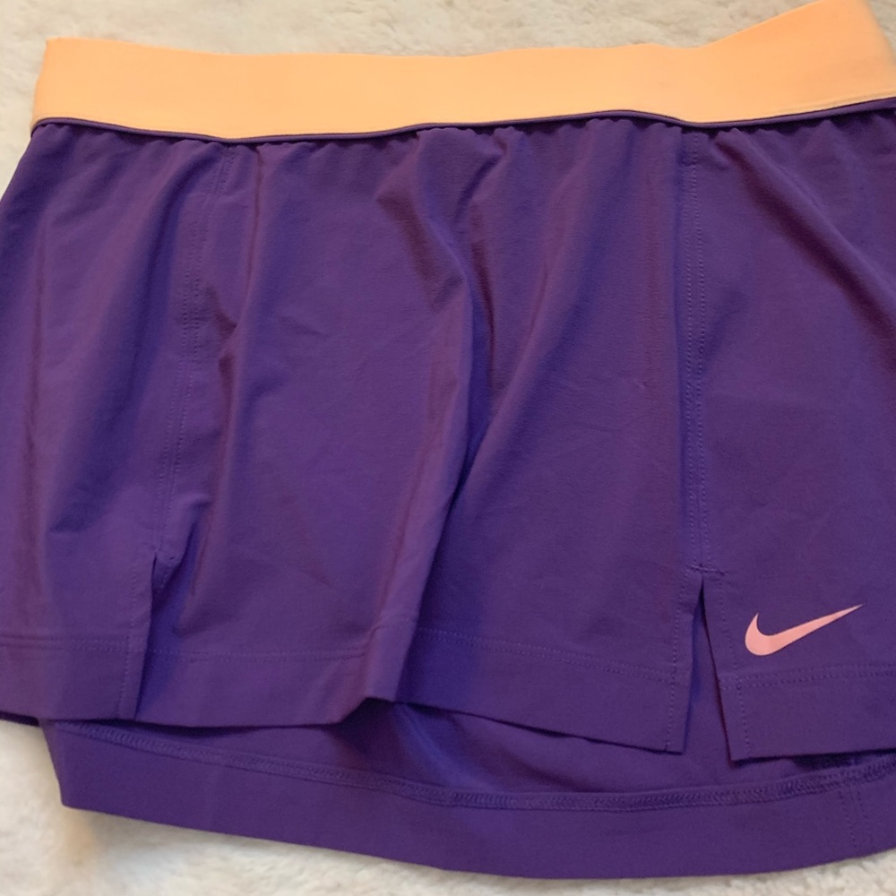Purple and Orange Nike tennis skirt!